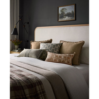 PLL0117 Pillow by Loloi in blush, ivory. Made from 100% cotton in a modern style.