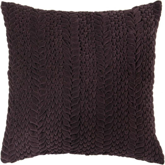 Velvet Luxe Pillow - 13257 by Surya in eggplant. Made from unique in a modern style.