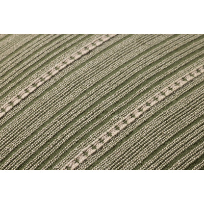 PCJ0023 Green Pillow by Chris Loves Julia x Loloi in green, natural. Made from 100% cotton in a modern style.