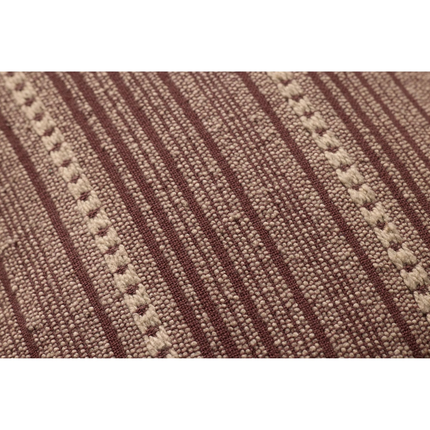 003 SI-2352047,SI-2352050 | Closeup | PCJ0023 Wine Pillow by Chris Loves Julia x Loloi in wine, natural. Made from 100% cotton in a modern style.