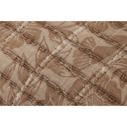 PJS0022 Pillow by Jean Stoffer x Loloi in cinnamon. Made from 100% cotton in a traditional style.