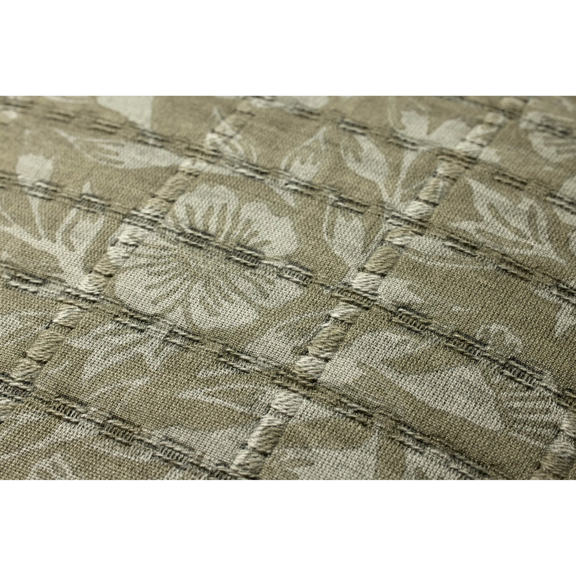 PJS0024 Pillow by Jean Stoffer x Loloi in green, grey. Made from 100% cotton in a traditional style.