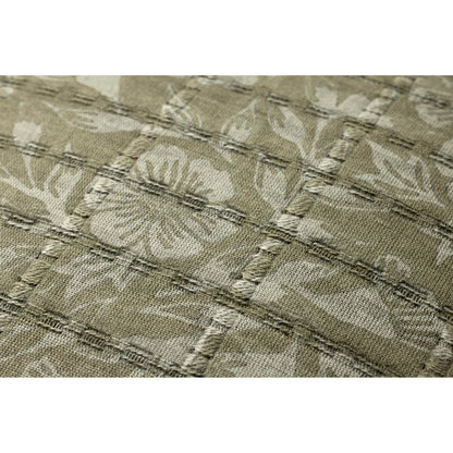 PJS0024 Pillow by Jean Stoffer x Loloi in green, grey. Made from 100% cotton in a traditional style.