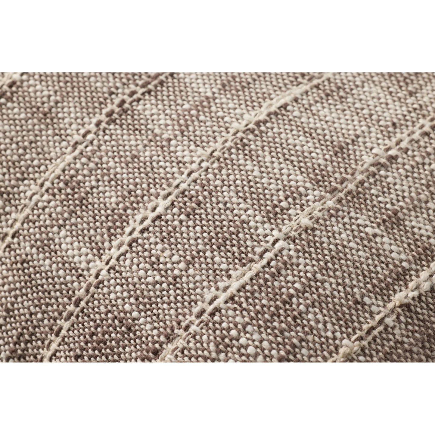 003 SI-2260223,SI-2260224 | Closeup | PLL0183 Pillow by Loloi in brown, ivory. Made from 100% cotton in a rustic style.