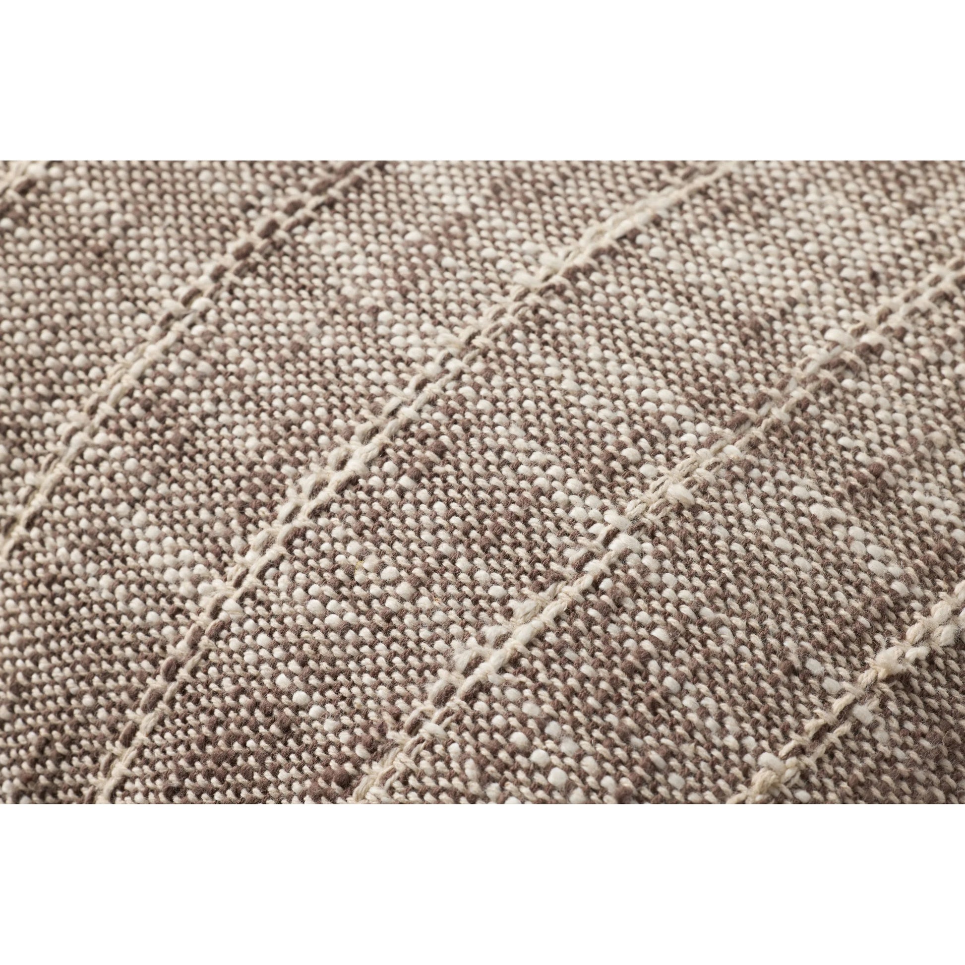 PLL0183 Pillow by Loloi in brown, ivory. Made from 100% cotton in a rustic style.