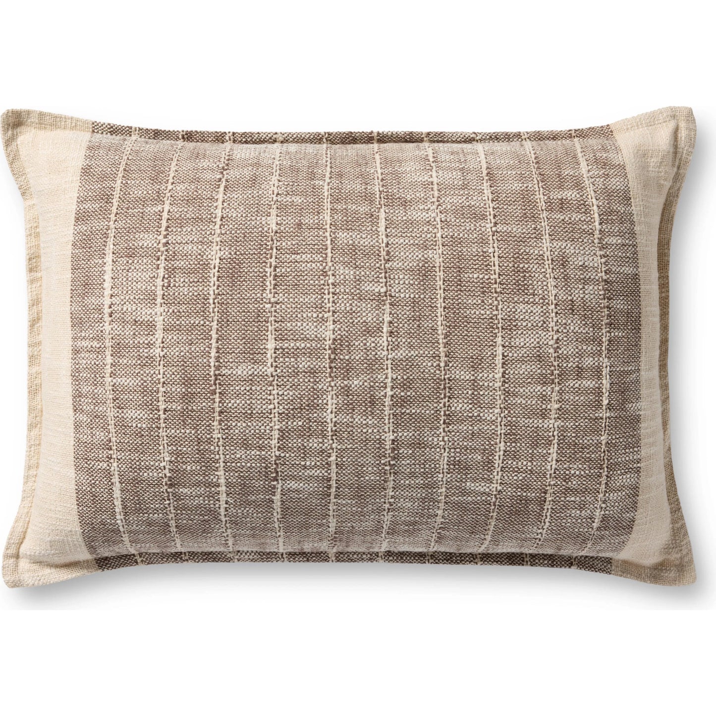 001 SI-2260223,SI-2260224 | Primary Silo | PLL0183 Pillow by Loloi in brown, ivory. Made from 100% cotton in a rustic style.