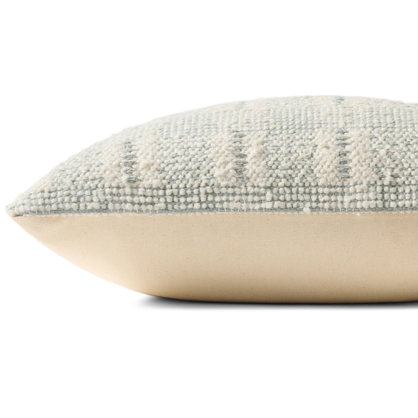 004 SI-2260227,SI-2260230 | Closeup | PLL0185 Pillow by Loloi. Made from 100% cotton in a rustic style.