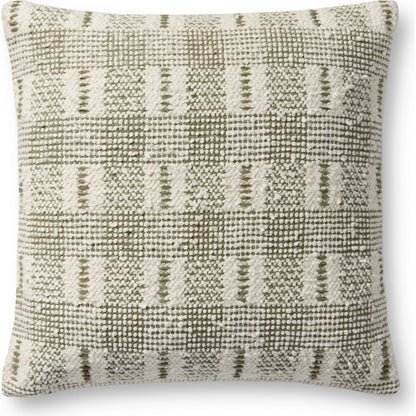 PLL0185 Pillow by Loloi. Made from 100% cotton in a rustic style.