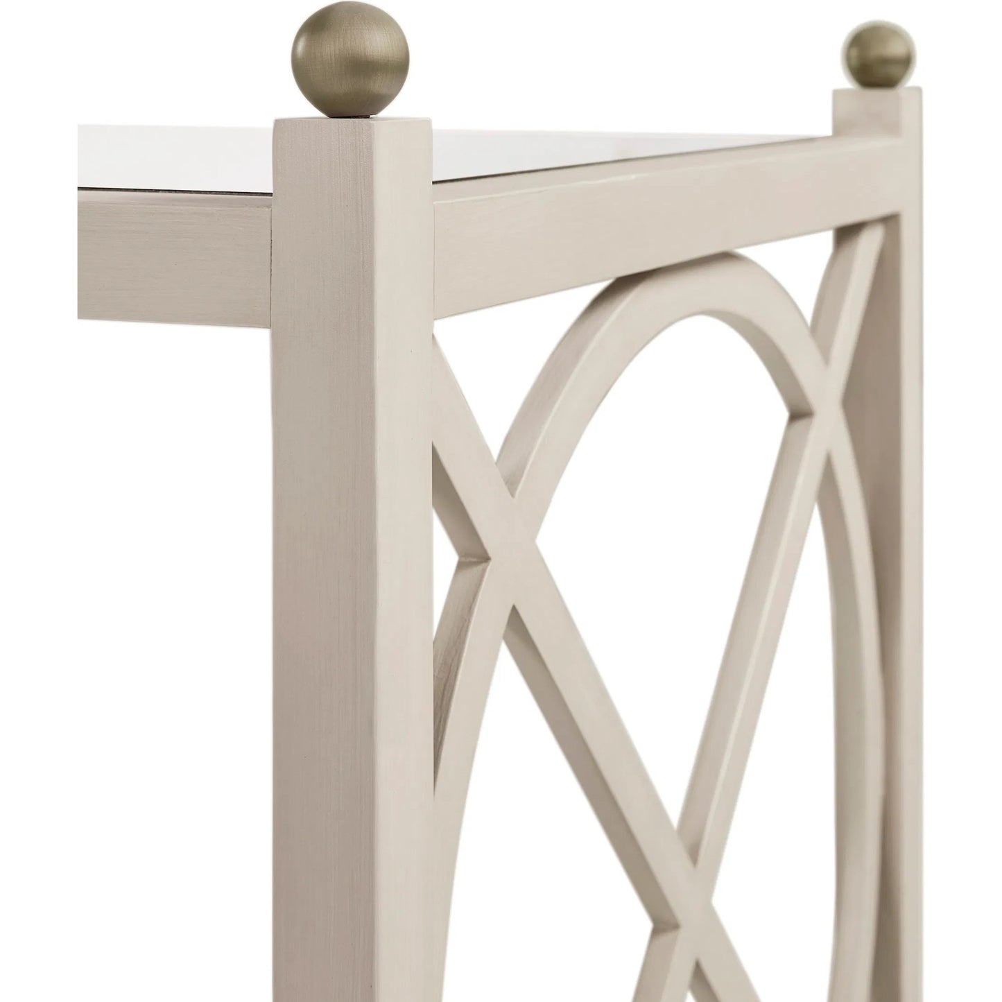 007 SI-2462603 | Closeup | Orion End Table by Jonathan Charles in london mist. Made from acacia in a transitional style.