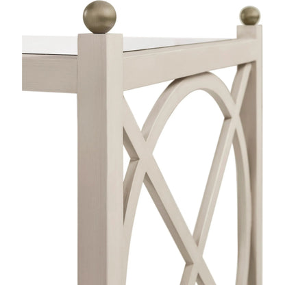 Orion End Table by Jonathan Charles in london mist. Made from acacia in a transitional style.