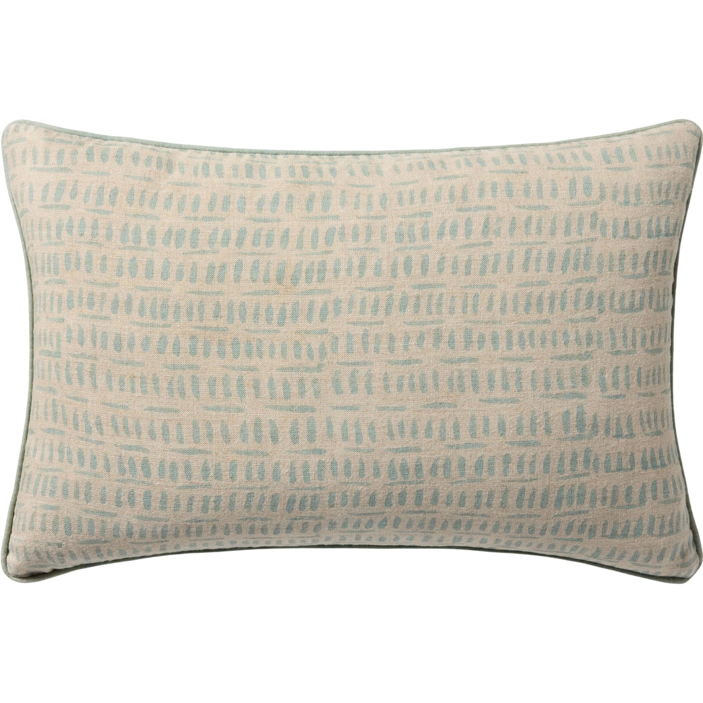 001 SI-2536439,SI-2536440 | Primary Silo | PLL0162 Pillow by Loloi in light blue. Made from linen, cotton in a transitional style.
