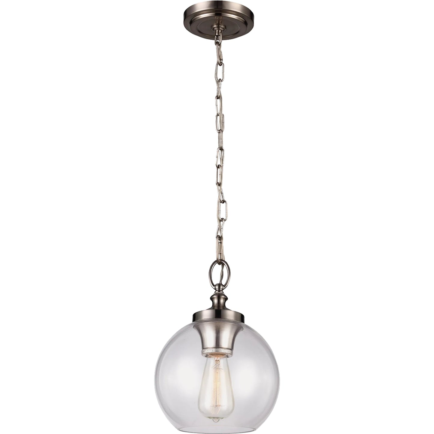 001 S-283454 | Primary Silo | Tabby Mini Pendant by Generation Lighting. Made from metal, glass in a transitional style.