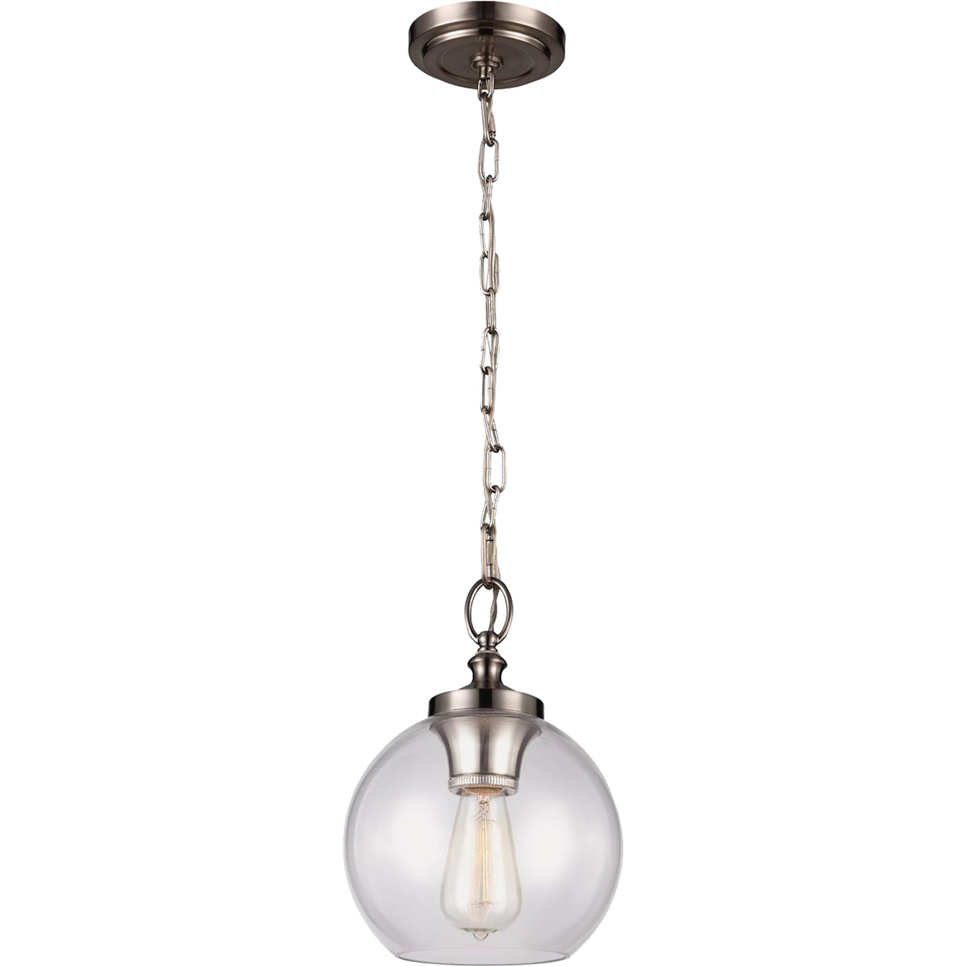 Tabby Mini Pendant by Generation Lighting. Made from metal, glass in a transitional style.
