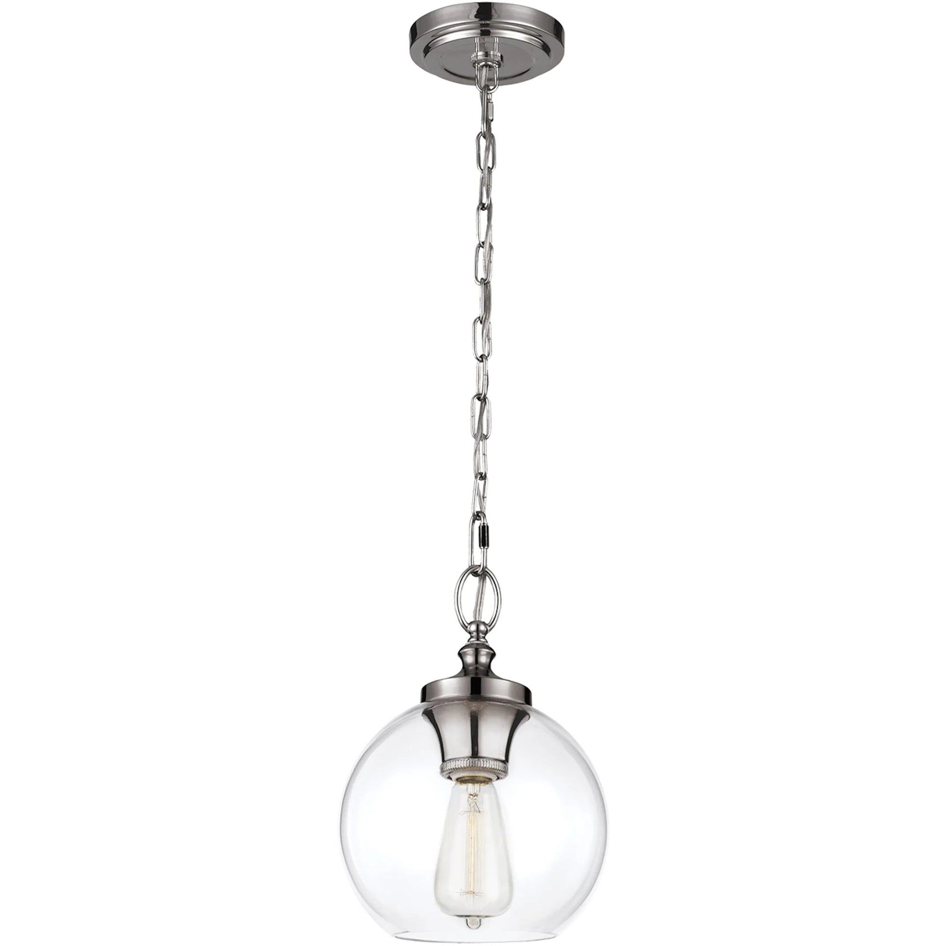 Tabby Mini Pendant by Generation Lighting. Made from metal, glass in a transitional style.