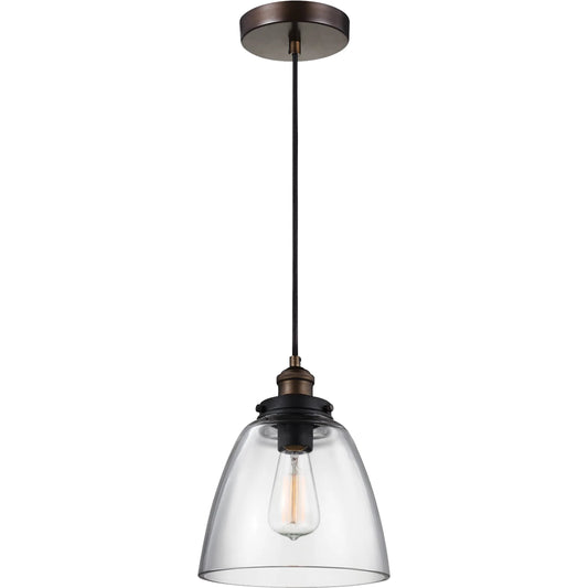 Baskin Pendant by Generation Lighting. Made from steel in a transitional style.