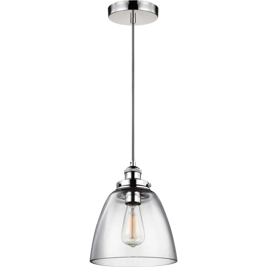 Baskin Pendant by Generation Lighting. Made from steel in a transitional style.