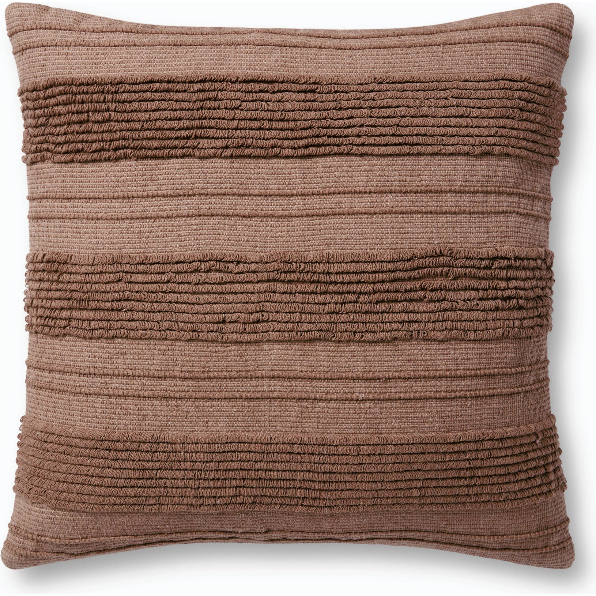 PJS0001 Pillow by Jean Stoffer x Loloi in clay. Made from cotton, polyester in a modern style.