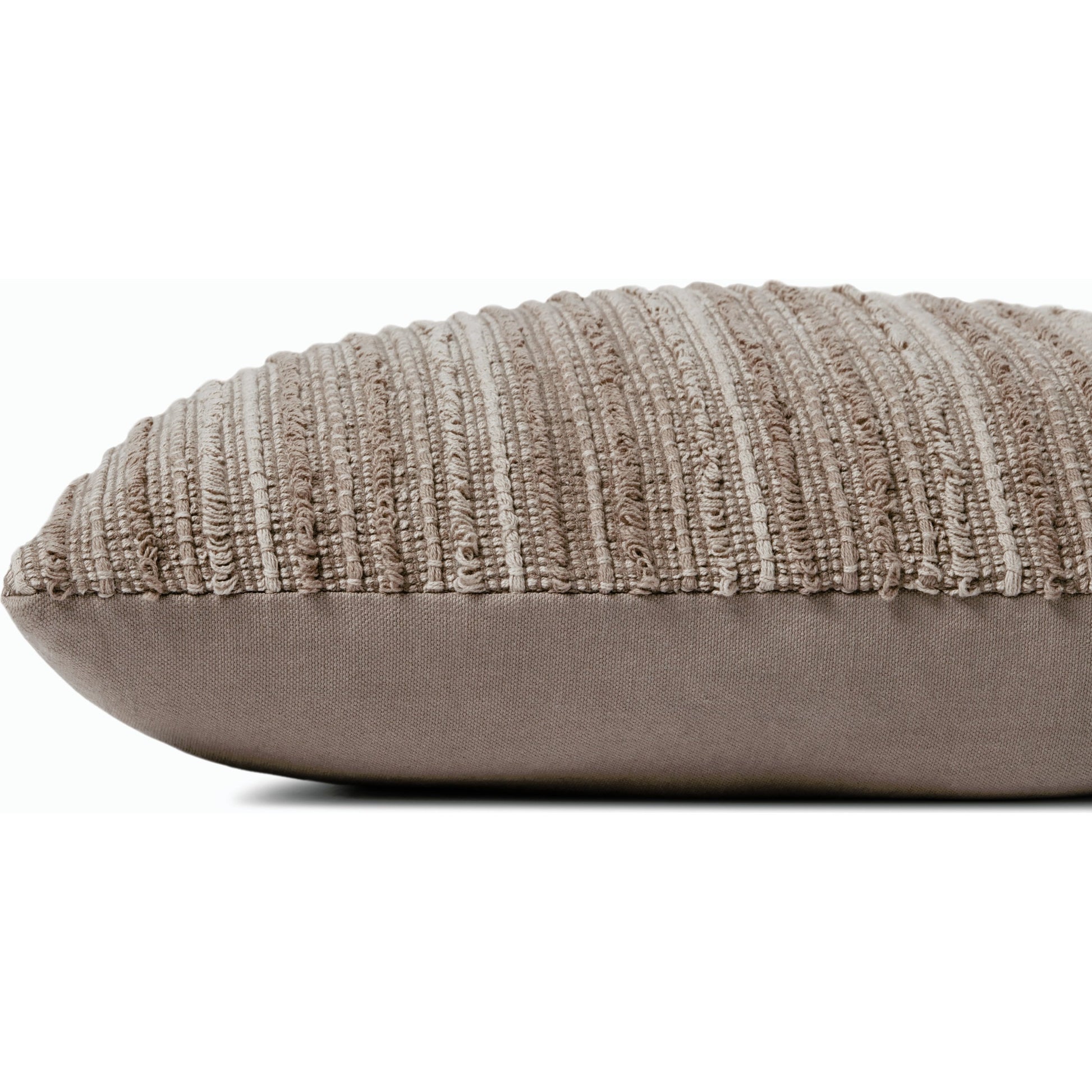 PJS0004 Pillow by Jean Stoffer x Loloi in earth. Made from cotton, polyester in a modern style.