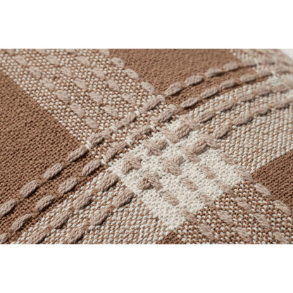 PJS0016 Rust Pillow by Jean Stoffer x Loloi in rust, multi. Made from cotton, polyester in a unique style.