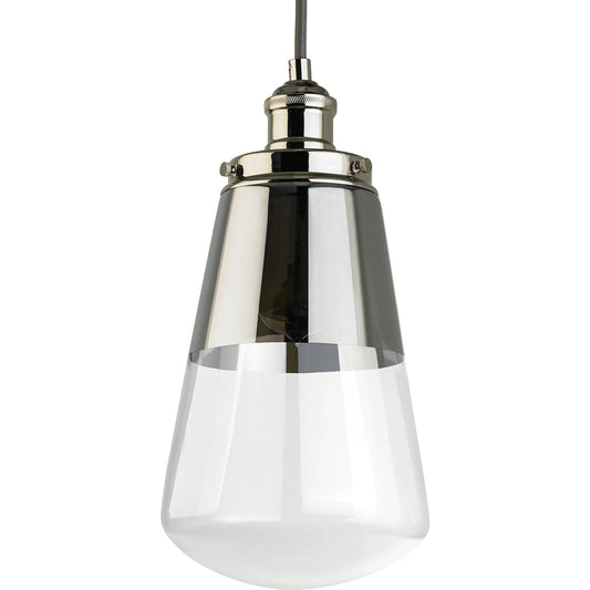 Waveform Mini-Pendant by Generation Lighting. Made from steel in a modern style.