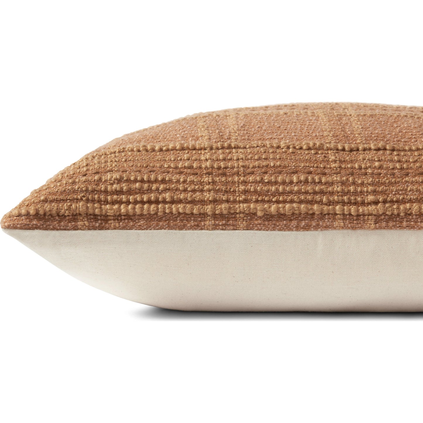 005 SI-2156787,SI-2156789 | Closeup | PAR0019 Pillow by Angela Rose x Loloi in terracotta. Made from polyester / cotton in a modern style.