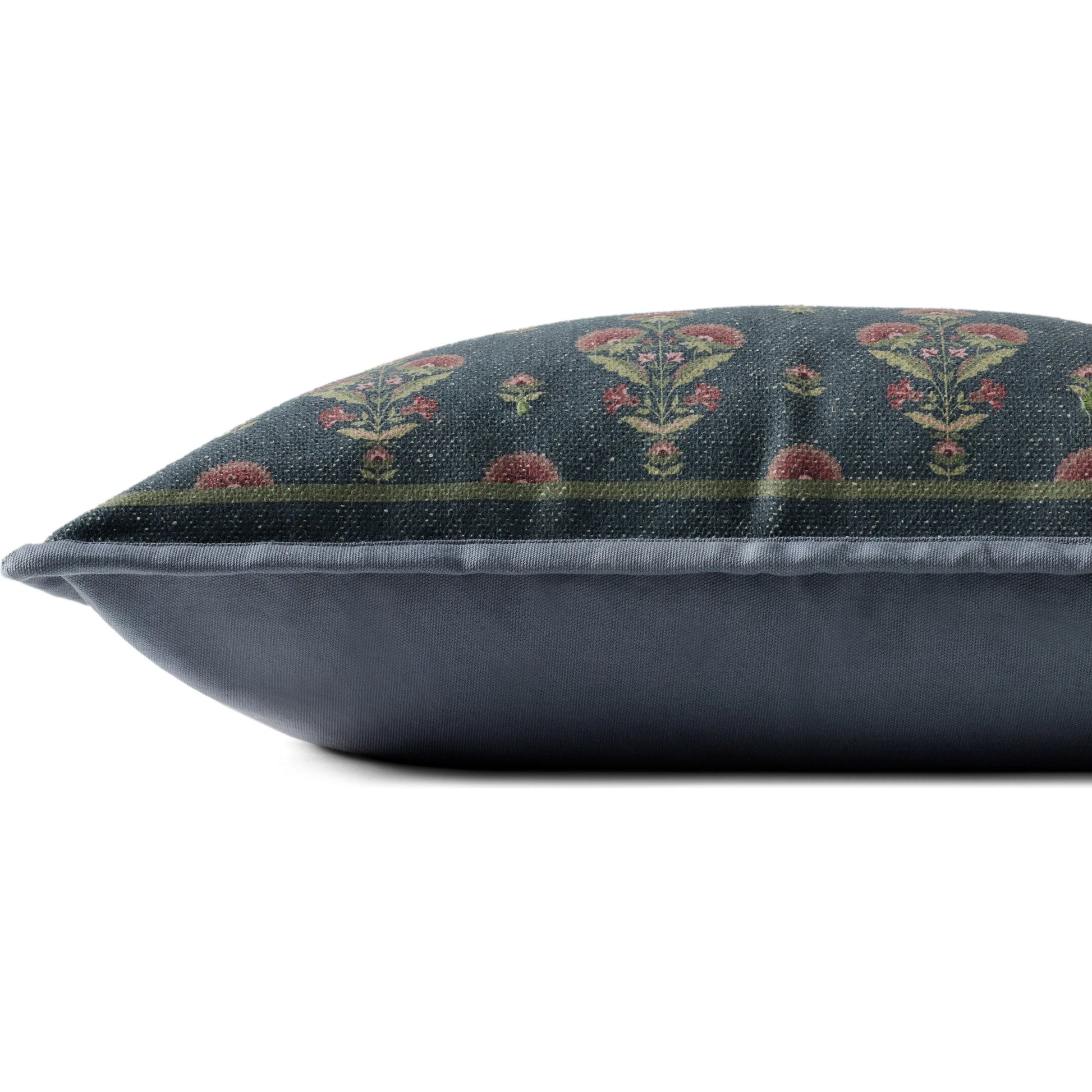 PCJ0038 Pillow by Chris Loves Julia x Loloi in blue, multi. Made from polyester, cotton in a traditional style.