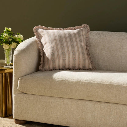 PCJ0040 Pillow by Chris Loves Julia x Loloi in ivory, multi. Made from polyester, cotton in a traditional style.