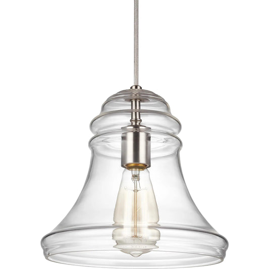 Doyle Mini-Pendant by Generation Lighting. Made from steel in a traditional style.