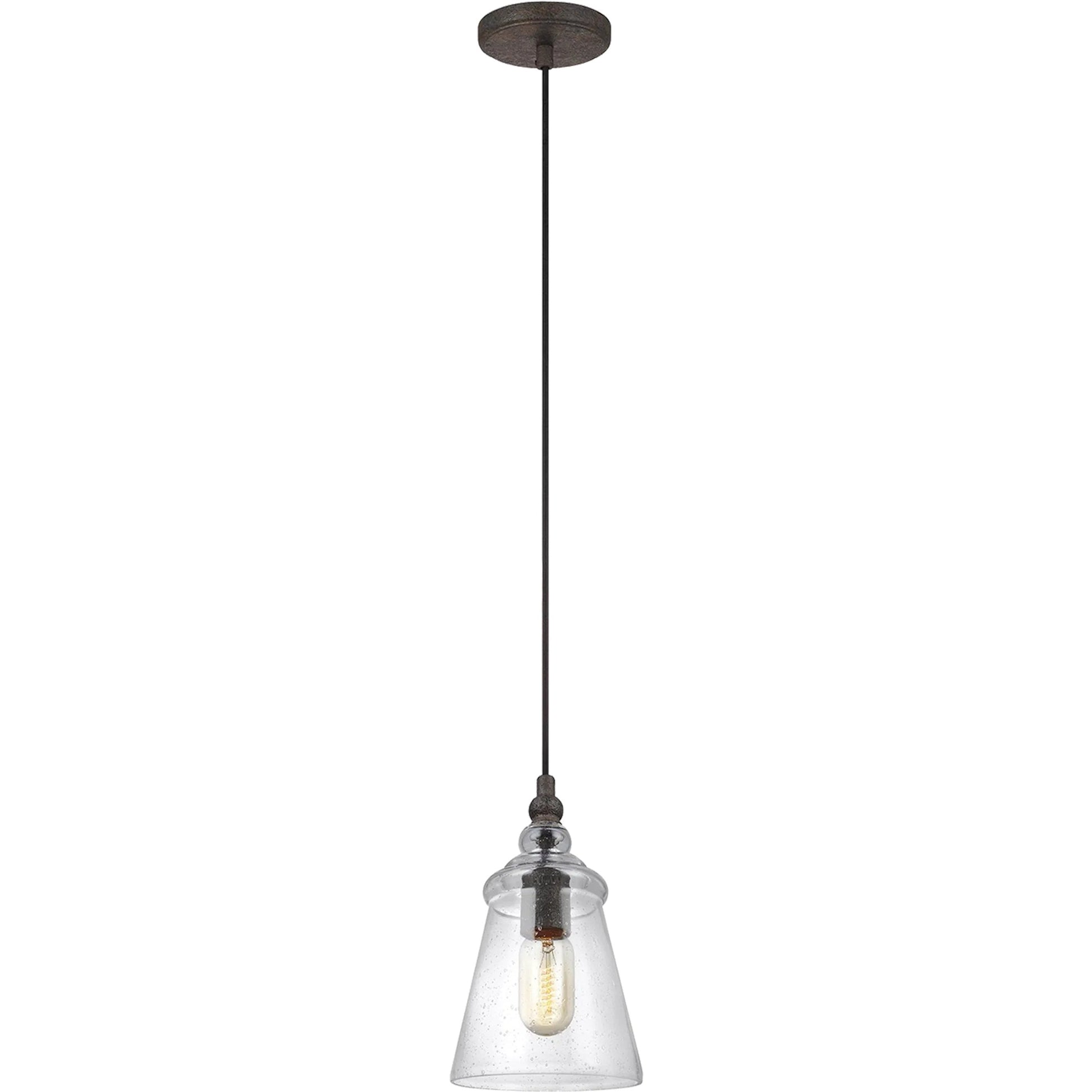 Loras Mini-Pendant by Generation Lighting. Made from steel in a modern style.