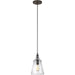Loras Mini-Pendant by Generation Lighting. Made from steel in a modern style.