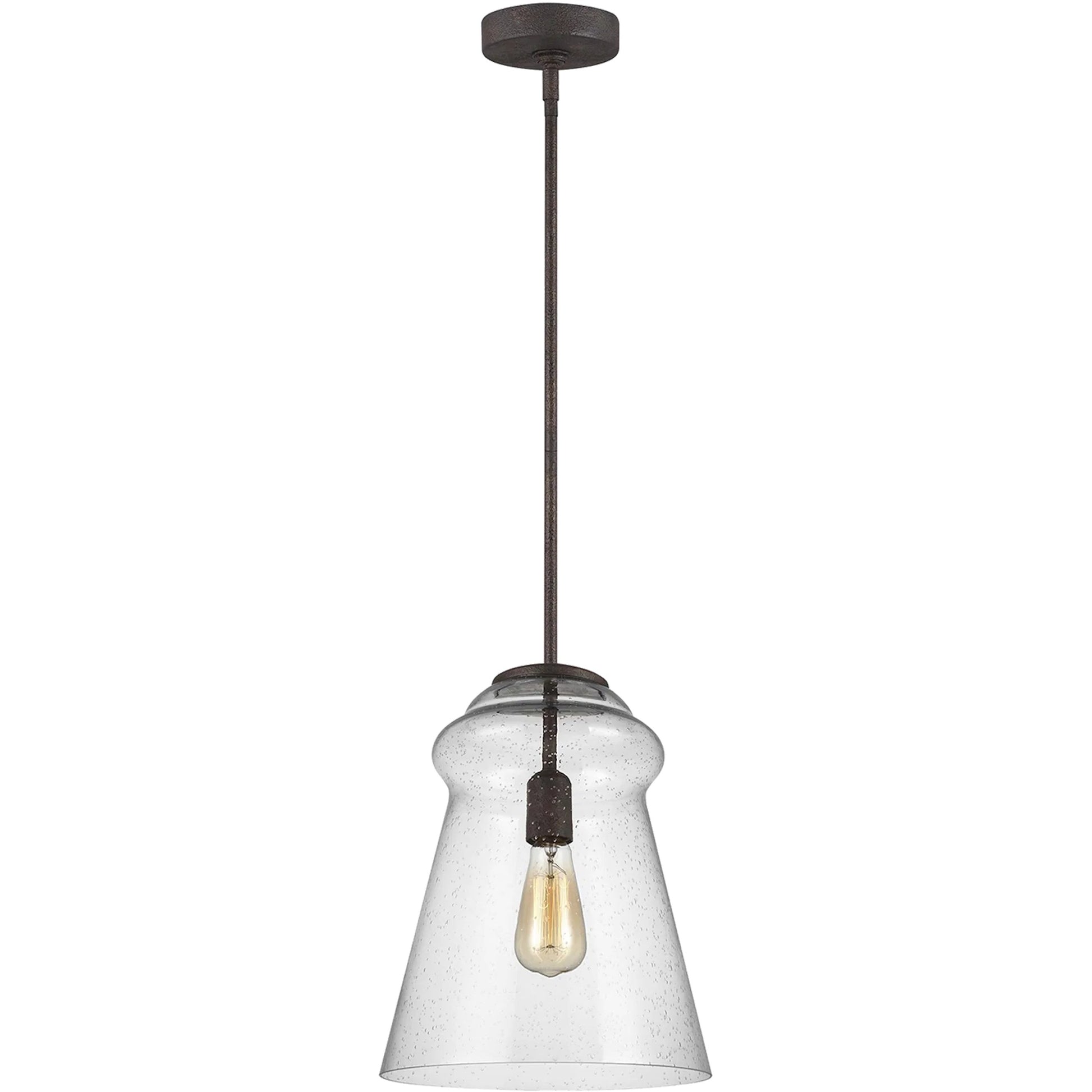 Loras Pendant by Generation Lighting. Made from steel in a modern style.