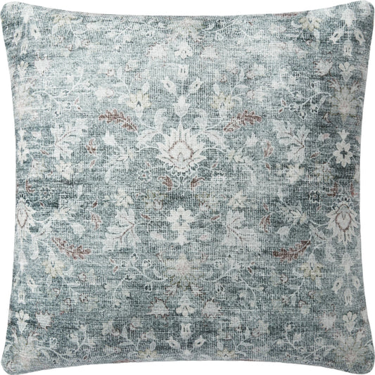 PCJ0007 Pillow by Chris Loves Julia x Loloi in grey. Made from 100% polyester in a modern style.