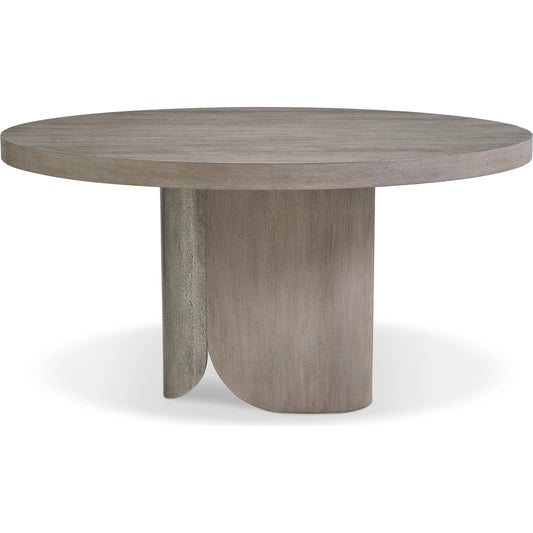 Nexus Dining Table by Bernhardt in forry, graphite. Made from wood, metal in a transitional style.
