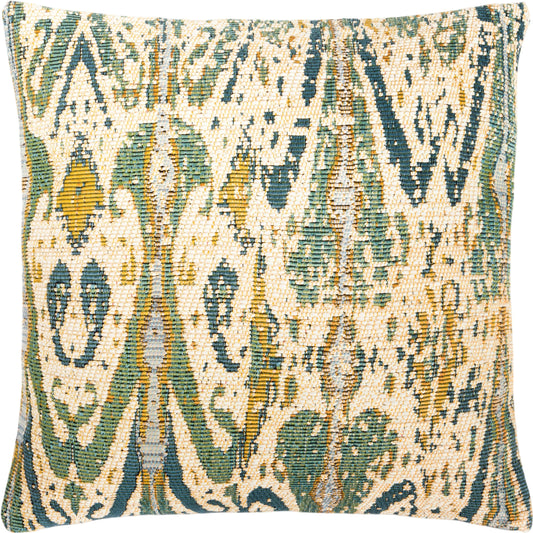 P0878 Pillow by Loloi in green, multi. Made from 100% polyester in a transitional style.