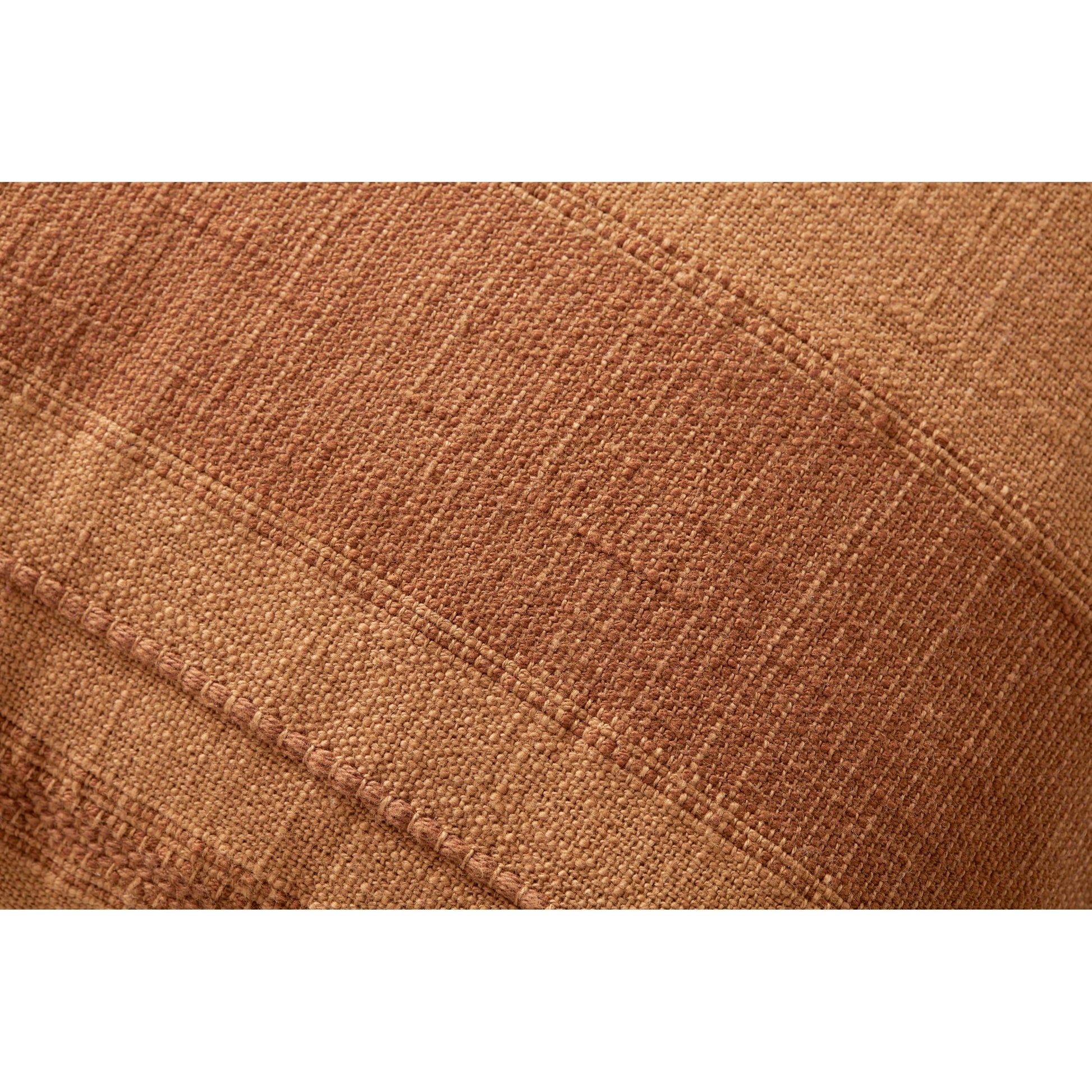 PAR0013 Pillow by Angela Rose x Loloi in rust. Made from cotton / polypropylene in a modern style.