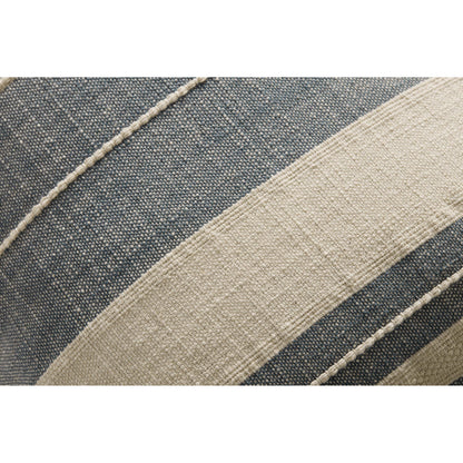 PAR0014 Pillow by Angela Rose x Loloi in ivory, denim. Made from cotton / polypropylene in a modern style.