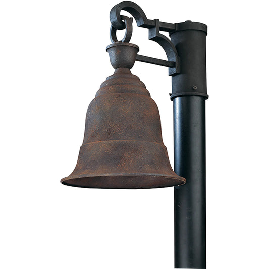Liberty Post Lantern by Troy in centennial rust. Made from solid aluminum in a traditional style.