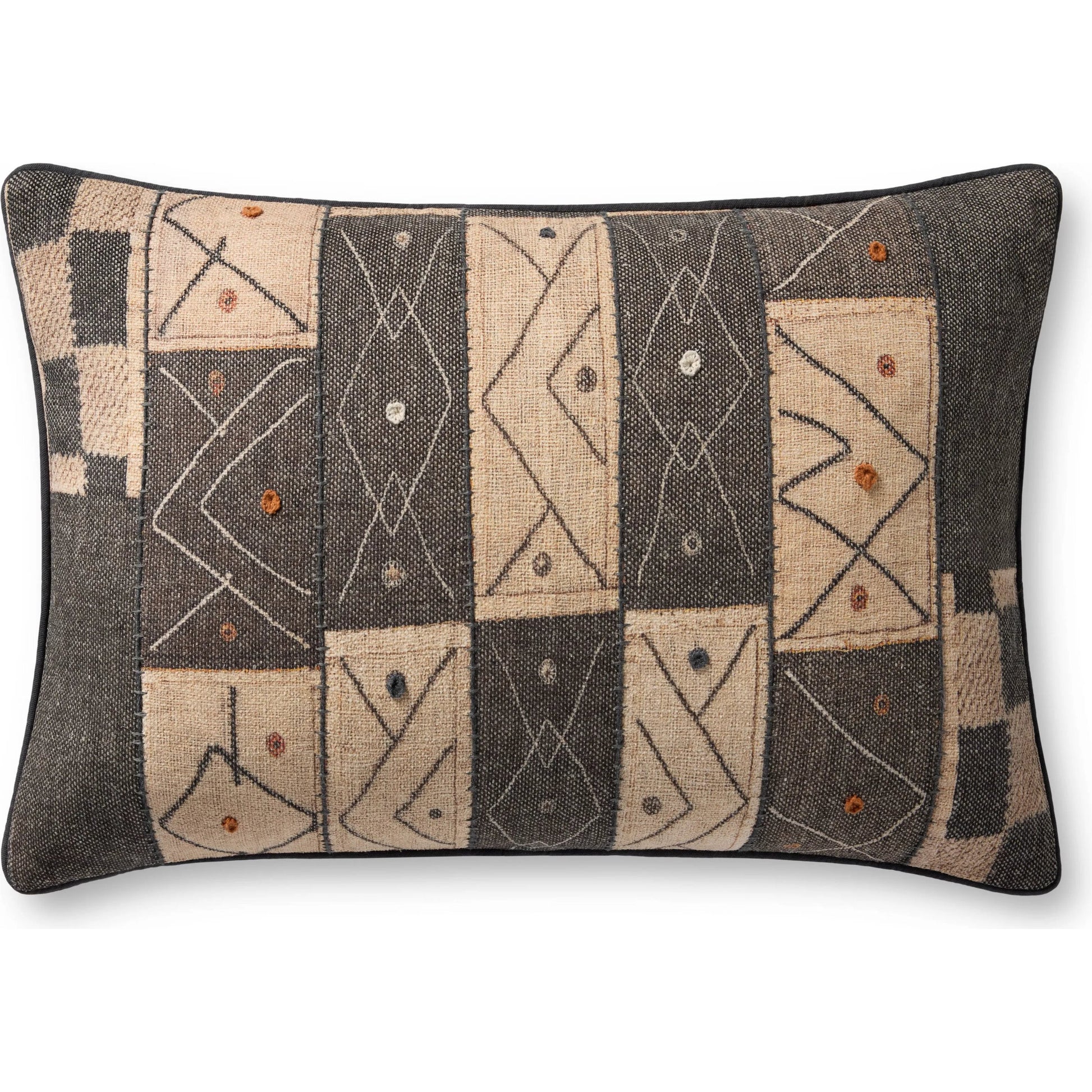 PLL0181 Pillow by Loloi in multi. Made from polyester, cotton, rayon in a eclectic & global style.