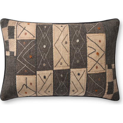 PLL0181 Pillow by Loloi in multi. Made from polyester, cotton, rayon in a eclectic & global style.