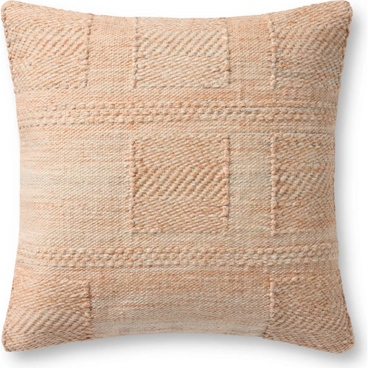 PLL0184 Pillow by Loloi in rust. Made from polyester, cotton, rayon in a unique style.