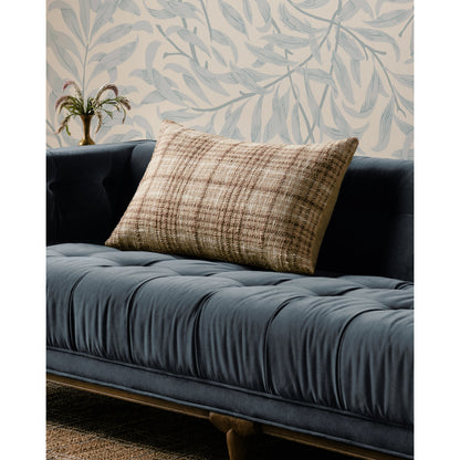 PCJ0014 Pillow by Chris Loves Julia x Loloi in brown, ivory. Made from cotton, polyester, rayon in a modern style.