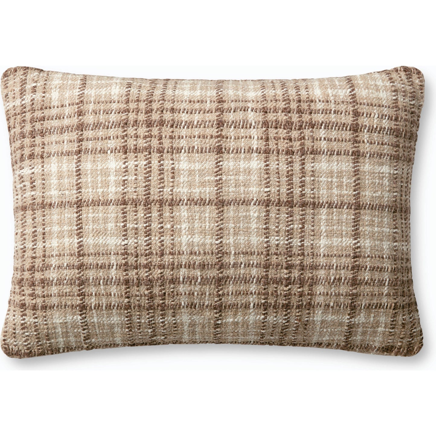 001 SI-2159816,SI-2159817 | Primary Silo | PCJ0014 Pillow by Chris Loves Julia x Loloi in brown, ivory. Made from cotton, polyester, rayon in a modern style.