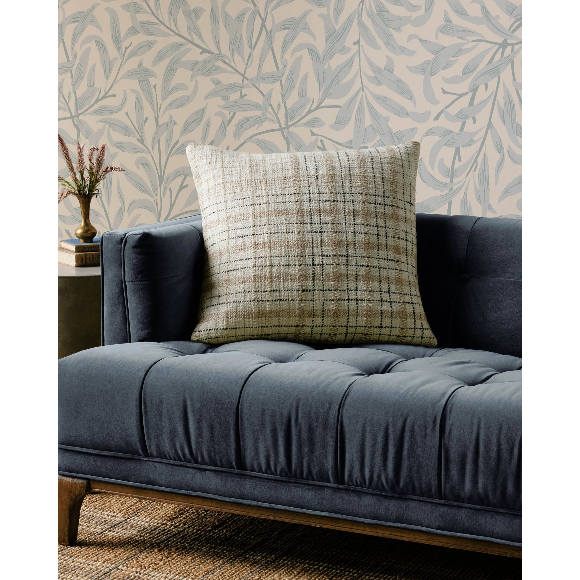 PCJ0013 Pillow by Chris Loves Julia x Loloi in beige, black. Made from cotton, polyester in a modern style.