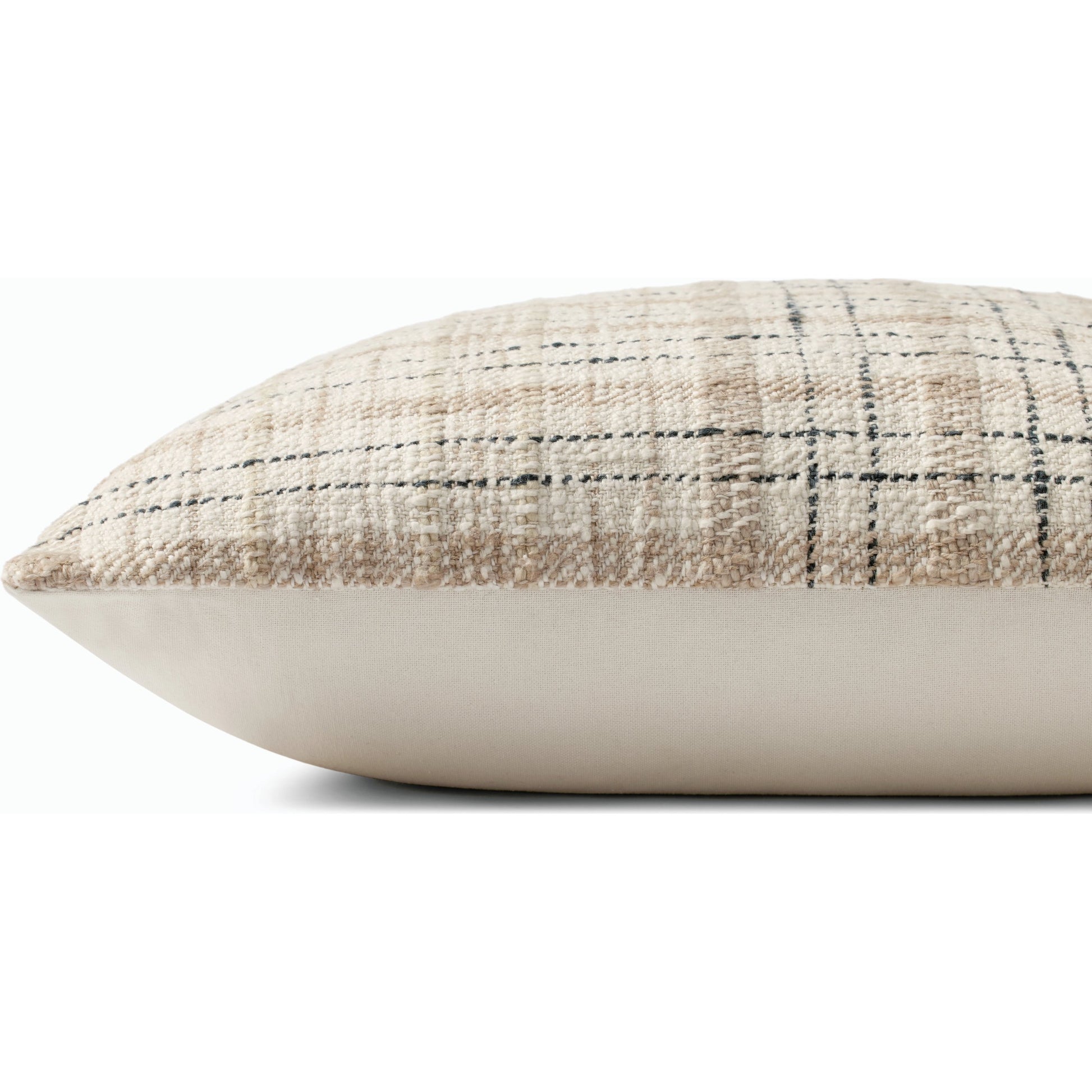 PCJ0013 Pillow by Chris Loves Julia x Loloi in beige, black. Made from cotton, polyester in a modern style.