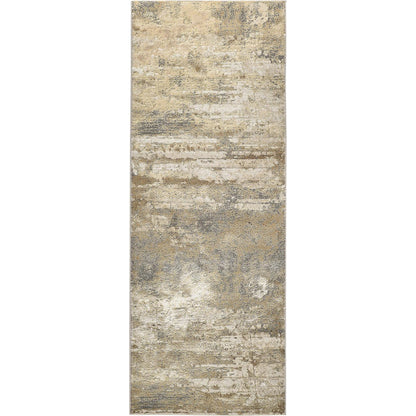 Aura Rug - 3567F by Feizy in ivory, gold, gray. Made from polyester, polypropylene in a unique style.
