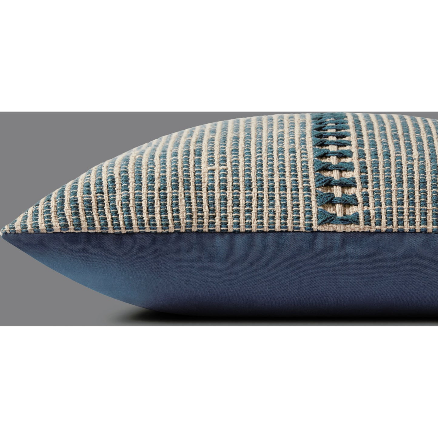 004 SI-2159824,SI-2159827 | Closeup | PCJ0018 Pillow by Chris Loves Julia x Loloi. Made from polyester, cotton in a modern style.