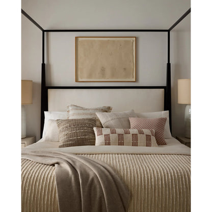 PLL0124 Pillow by Loloi in ivory, beige. Made from wool, cotton in a rustic style.
