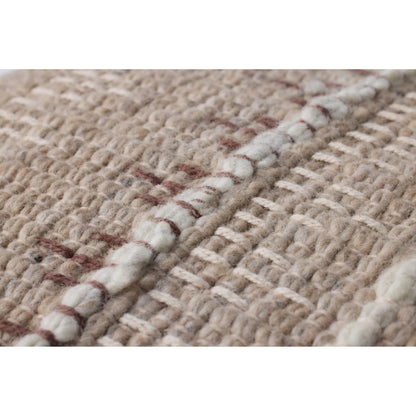 PLL0124 Pillow by Loloi in ivory, beige. Made from wool, cotton in a rustic style.