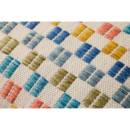 PLL0189 Indoor/Outdoor Pillow by Loloi in multi. Made from 100% polyester in a eclectic & global style.