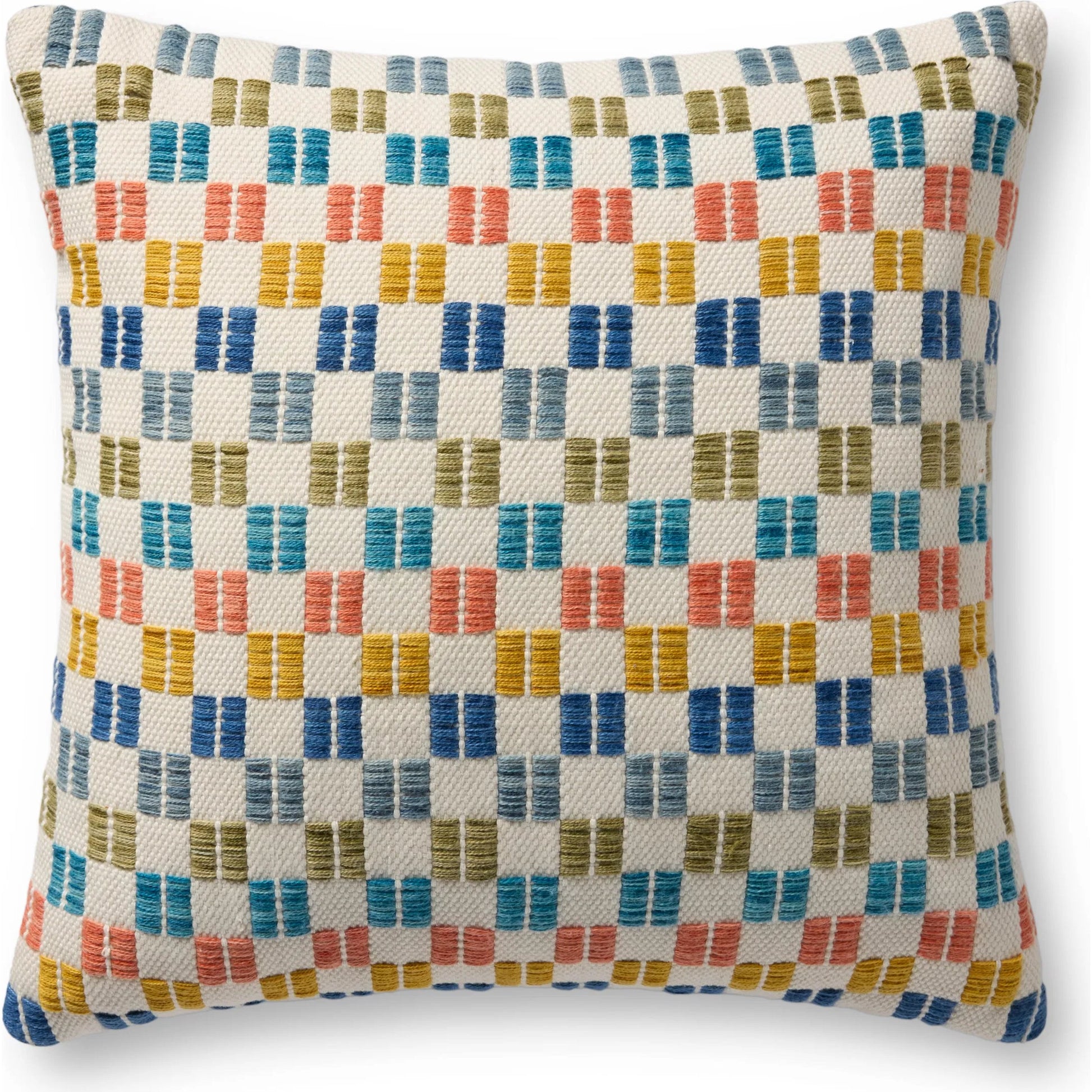 PLL0189 Indoor/Outdoor Pillow by Loloi in multi. Made from 100% polyester in a eclectic & global style.